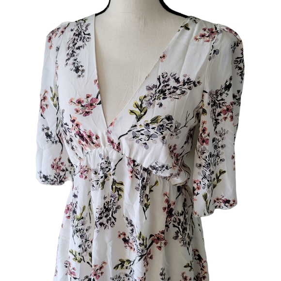 Stone Cold Fox Silk Floral Dress - Picture 4 of 9